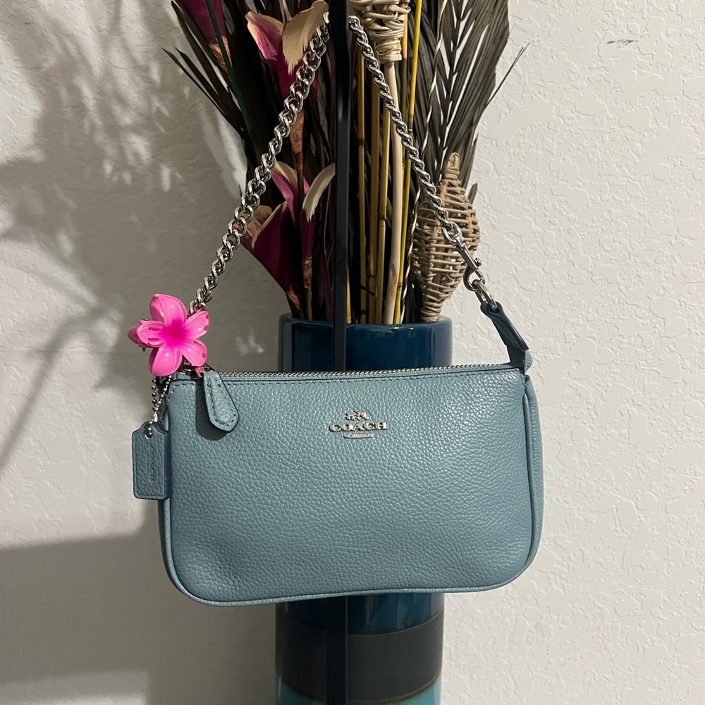 Coach Nolita 53077 Blue Leather mini Shoulder Bag